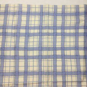 1/2 Yard Yd Blue White Gingham Plaid Checked Squares Chintz Quilting Fabric